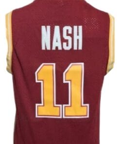Steve Nash #11 College Basketball Jersey Sewn Maroon