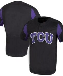 TCU Horned Frogs Custom Name and Number College Baseball Jersey Black