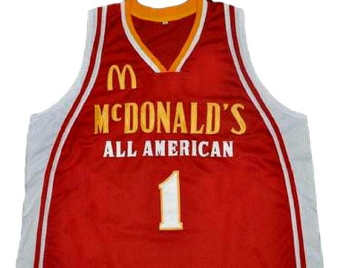 Tyreke Evans McDonald's All American Basketball Jersey Sewn Red 2 Tyreke Evans McDonald's All American Basketball Jersey Sewn Red