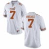 Texas Longhorns #7 Shane Buechele College Football Jersey White