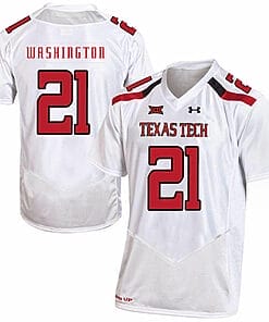 Texas Tech #21 DeAndre Washington NCAA College Football Jersey White