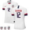 Tierna Davidson Home White Champions no.12 USWNT Soccer Jersey
