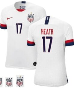 Tobin Heath Home White no.17 USWNT Champions Soccer Jersey