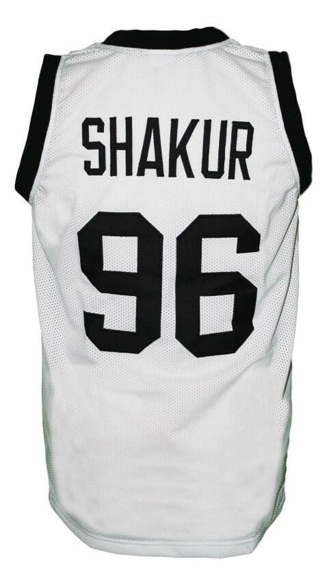 Tupac Shakur #96 Thug Life Custom Basketball Jersey White