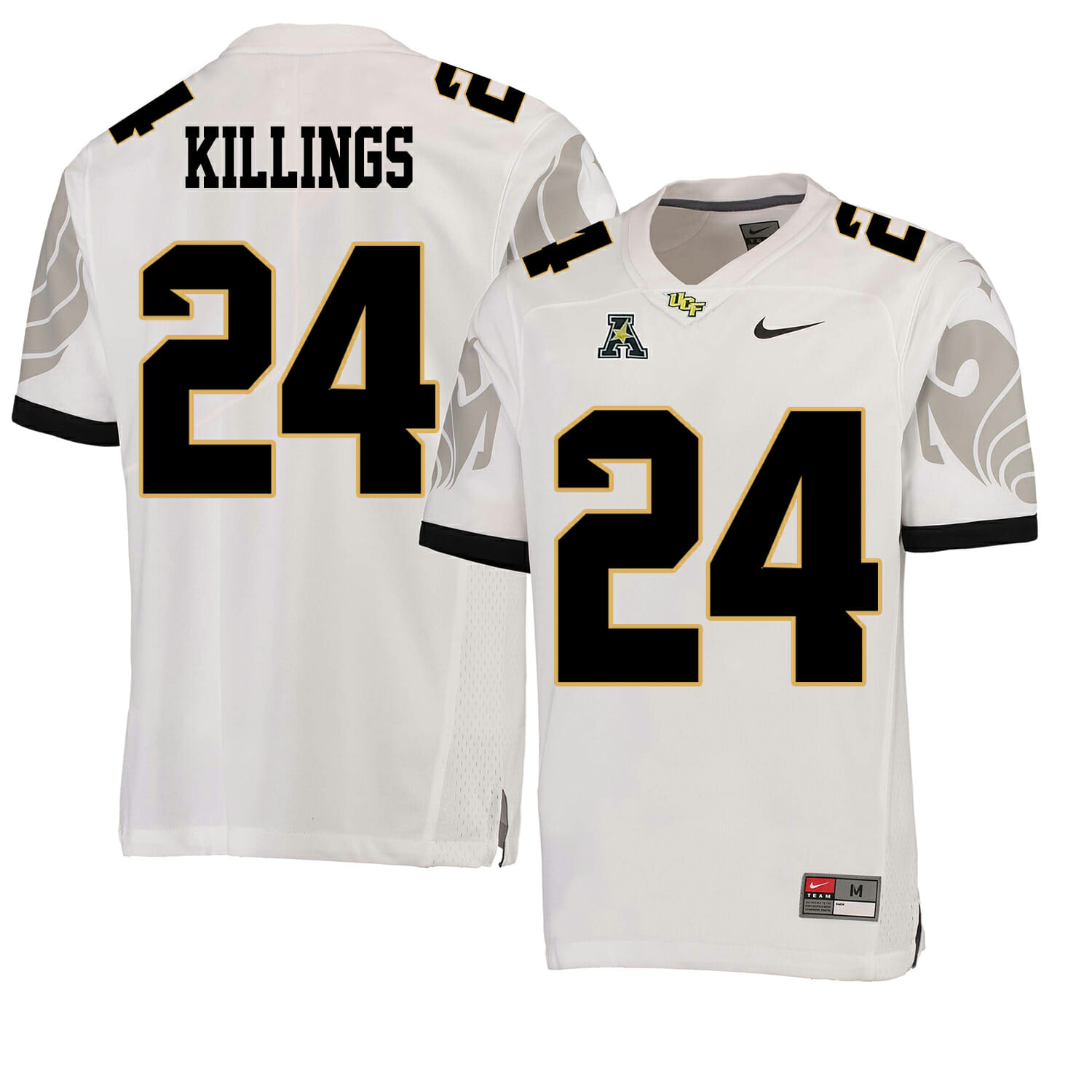 UCF Knights #24 DJ Killings NCAA College Football Jersey White 1 UCF Knights #24 DJ Killings NCAA College Football Jersey White