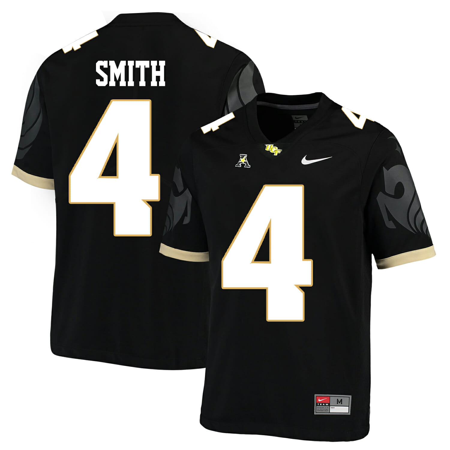 UCF Knights #4 Tre Quan Smith NCAA College Football Jersey Black 1 UCF Knights #4 Tre Quan Smith NCAA College Football Jersey Black