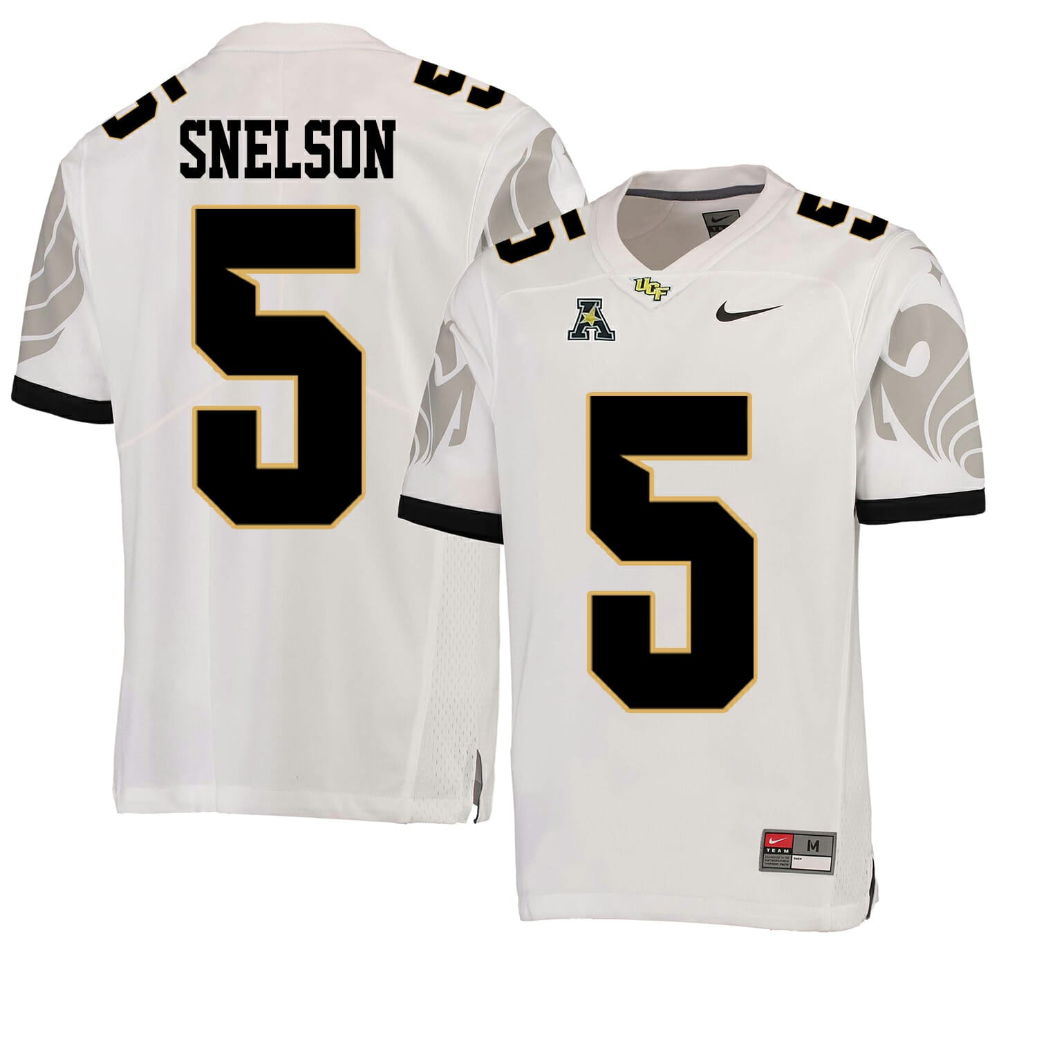 UCF Knights #5 Dredrick Snelson NCAA College Football Jersey White 1 UCF Knights #5 Dredrick Snelson NCAA College Football Jersey White