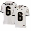 UCF Knights #6 Brandon Marshall NCAA College Football Jersey White 7 UCF Knights #6 Brandon Marshall NCAA College Football Jersey White