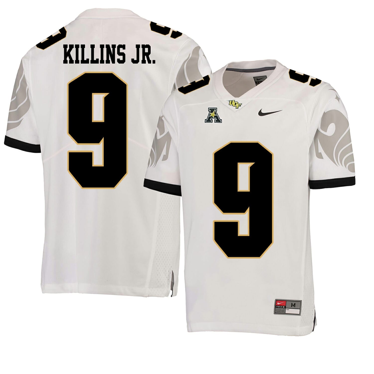 UCF Knights #9 Adrian Killins Jr. NCAA College Football Jersey White 1 UCF Knights #9 Adrian Killins Jr. NCAA College Football Jersey White