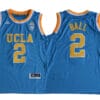 UCLA Bruins 2 Ball NCAA Basketball Jersey Blue
