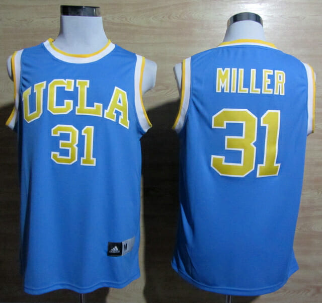 UCLA Bruins #31 Miller NCAA Basketball Jersey Blue 1 UCLA Bruins #31 Miller NCAA Basketball Jersey Blue