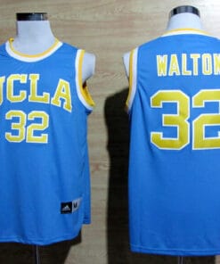 UCLA Bruins #32 Bill Walton NCAA Basketball Jersey Yellow Blue