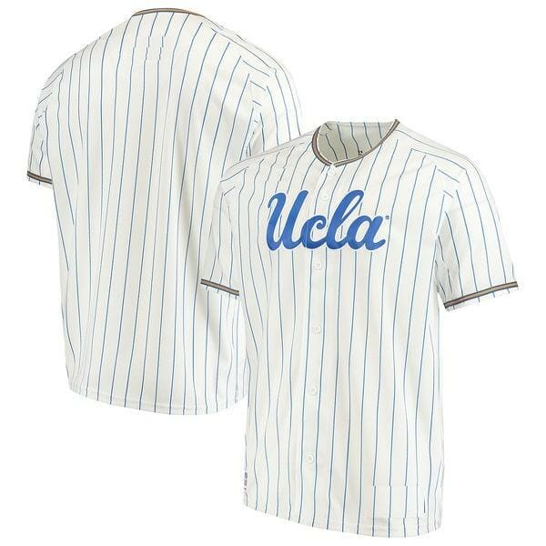 UCLA Bruins Custom Name and Number College Baseball Jersey White 1 UCLA Bruins Custom Name and Number College Baseball Jersey White
