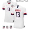 USWNT Home no.13 Champions Alex Morgan White Soccer Jersey