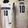 Uconn Huskies 10 Sue Bird NCAA Basketball Jersey White
