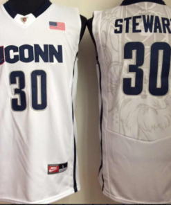 Uconn Huskies #30 Breanna Stewart NCAA Basketball Jersey White