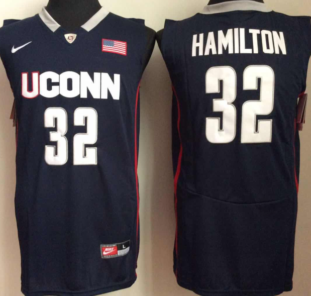 Uconn Huskies #32 Richard Hamilton NCAA Basketball Jersey Blue 1 Uconn Huskies #32 Richard Hamilton NCAA Basketball Jersey Blue