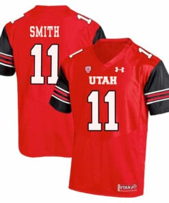 Utah Utes #11 Alex Smith NCAA College Football Jersey Red
