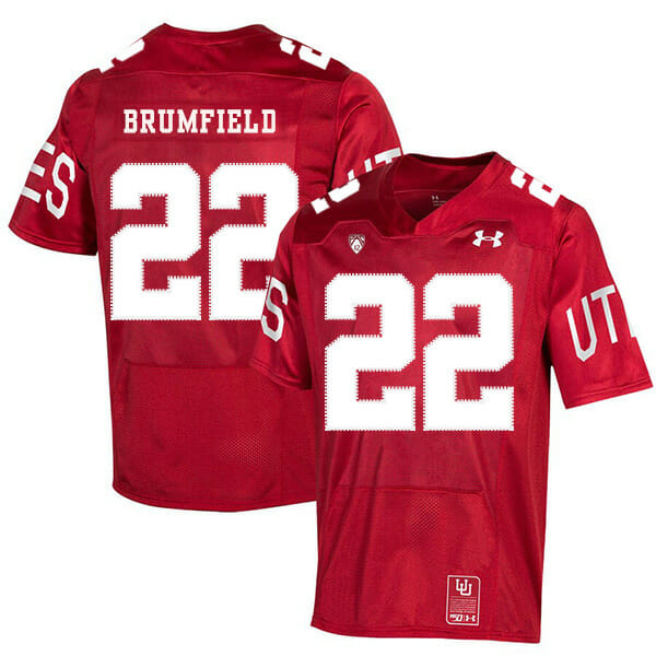 Utah Utes #22 Devin Brumfield NCAA College Football Jersey Red 1 Utah Utes #22 Devin Brumfield NCAA College Football Jersey Red