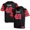 Utah Utes #49 Pasoni Tasini NCAA College Football Jersey Black