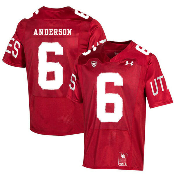 Utah Utes #6 Dres Anderson NCAA College Football Jersey Red 1 Utah Utes #6 Dres Anderson NCAA College Football Jersey Red