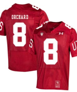 Utah Utes #8 Nate Orchard NCAA College Football Jersey Red