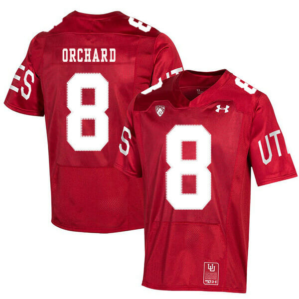 Utah Utes #8 Nate Orchard NCAA College Football Jersey Red 1 Utah Utes #8 Nate Orchard NCAA College Football Jersey Red