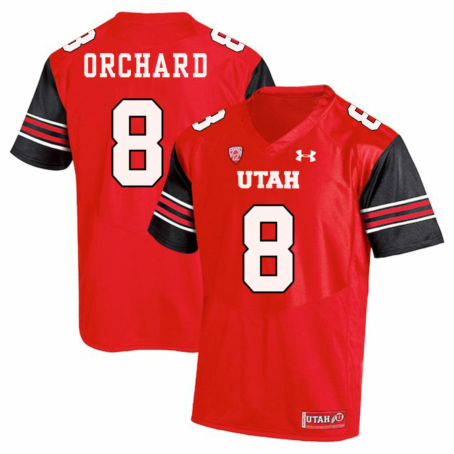 Utah Utes #8 Nate Orchard NCAA College Football Jersey Red 1 Utah Utes #8 Nate Orchard NCAA College Football Jersey Red