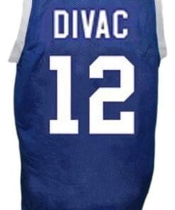Vlade Divac #12 Rock n'Jock Basketball Jersey Sewn Blue