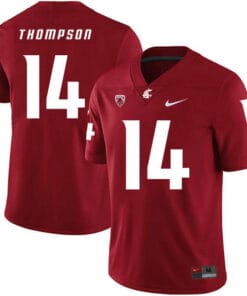 Washington State Cougars #14 Jack Thompson NCAA Football Jersey Red