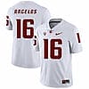Washington State Cougars #16 Aaron Angelos NCAA Football Jersey White 6 Washington State Cougars #16 Aaron Angelos NCAA Football Jersey White