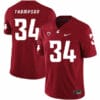 Washington State Cougars #34 Jalen Thompson NCAA Football Jersey Red