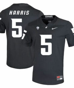 Washington State Cougars #5 Travell Harris Football Jersey Black