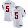 Washington State Cougars #5 Travell Harris Football Jersey White
