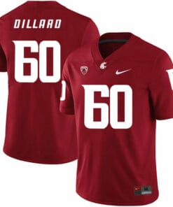 Washington State Cougars #60 Andre Dillard NCAA Football Jersey Red