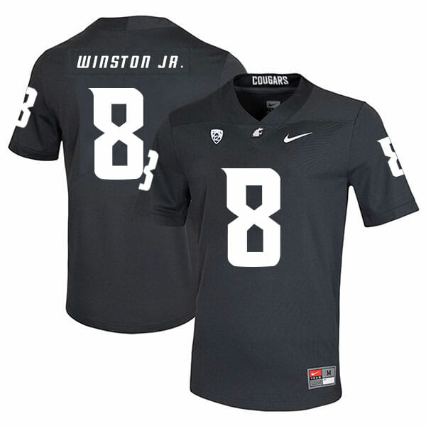 Washington State Cougars #8 Easop Winston Jr. Football Jersey Black 1 Washington State Cougars #8 Easop Winston Jr. Football Jersey Black