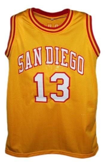 Wilt Chamberlain San Diego Conquistadors Aba Basketball Jersey Yellow 2 Wilt Chamberlain San Diego Conquistadors Aba Basketball Jersey Yellow