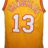 Wilt Chamberlain San Diego Conquistadors Aba Basketball Jersey Yellow