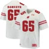 Wisconsin Badgers #65 Ryan Ramczyk College Football Jersey White