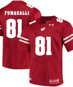 Wisconsin Badgers #81 Troy Fumagalli NCAA College Football Jersey Red