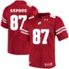 Wisconsin Badgers #87 Quintez Cephus College Football Jersey Red