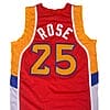 Derrick Rose #25 Basketball Jersey Red
