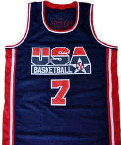 Shawn Kemp #7 Team USA Basketball Jersey Navy Blue