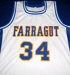Kevin Garnett #34 Farragut High School Basketball Jersey White