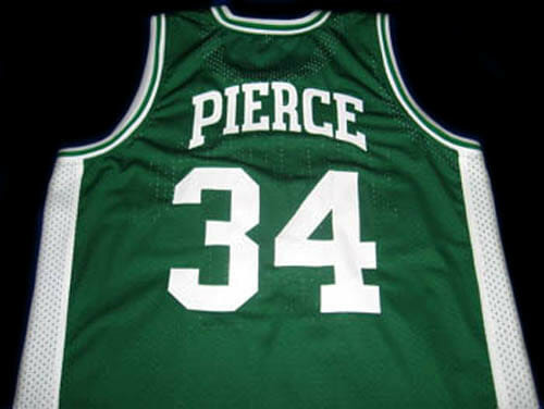 Paul Pierce #34 Inglewood High School New Basketball Jersey Green 1 Paul Pierce #34 Inglewood High School New Basketball Jersey Green