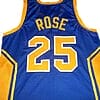 Derrick Rose #25 Simeon High School Basketball Jersey Blue