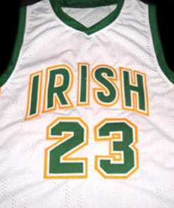 Lebron James #23 Irish High School Basketball Jersey White