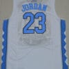 North Carolina Tar Heels #23 Michael Jordan NCAA Basketball Jersey White 6 ab8f8b02