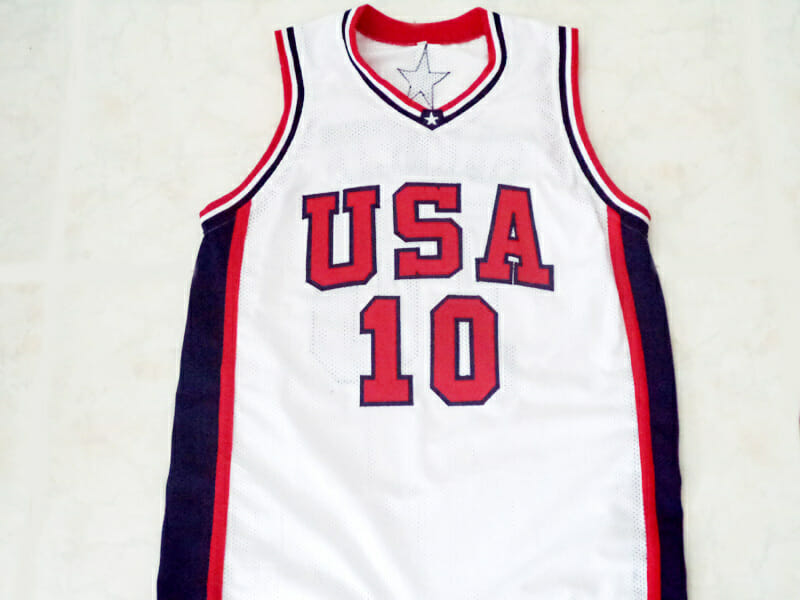 Kevin Garnett #10 Team USA New Basketball Jersey White 2 Kevin Garnett #10 Team USA New Basketball Jersey White