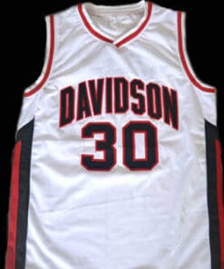 Stephen Curry #30 Davidson College Wildcats Basketball Jersey White